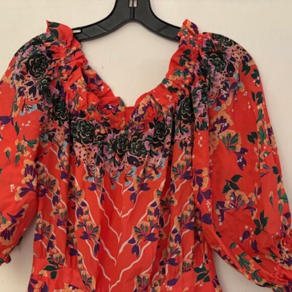 Saloni Grace Midi Dress, Size 6 - Picture 9 of 14